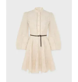 Zimmermann Ottie Emrbroidered Mini Dress Cream Size 1  for rent on The Volte - image 4