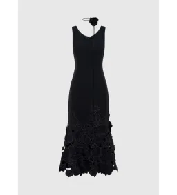 Leo Lin Emily Applique Midi Dress Size 8 for rent on The Volte - image 1