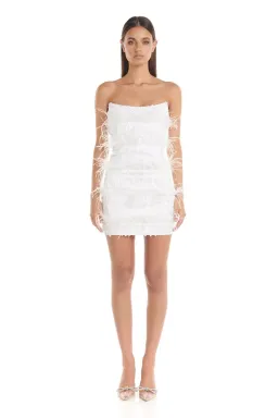 Eliya The Label Tiffany Mini Dress White Size 8 for rent on The Volte - image 1