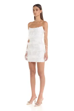 Eliya The Label Tiffany Mini Dress White Size 8 for rent on The Volte - image 3