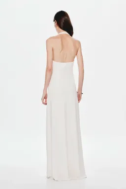 Misha Jennifer Cupro Maxi Dress White Size 10/M for rent on The Volte - image 3