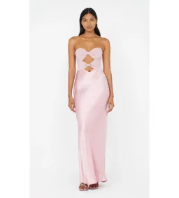 Bec & Bridge Halle Strapless Gown in Dusty Pink Size 10 for rent on The Volte - image 1