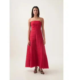 Aje Soundscape Maxi Dress in Scarlet Red Size 6 for rent on The Volte - image 1