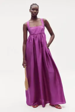 Oroton Strappy Sundress Maxi Magenta Size AU 8 for rent on The Volte - image 1