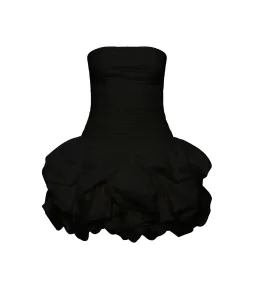 Aje Black Violette Bubble Hem Mini Size 6 for rent on The Volte - image 3