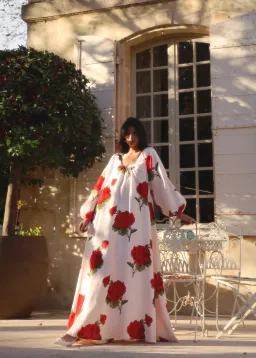 Morton Mac Delphina Dress Tall Crimson Ivy One Size for rent on The Volte - image 2