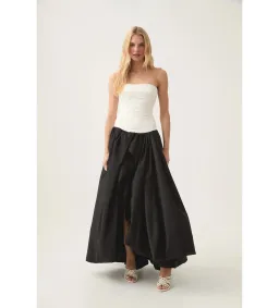 Aje Ivory Violette Bubble Hem Maxi in Black/white Size AU 6 for rent on The Volte - image 1