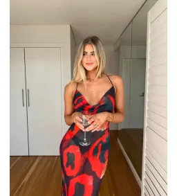 Sasha Therese Serene Maxi Dress Red Size AU 10 for rent on The Volte - image 5