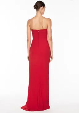 Manning Cartell Asymmetrical Games Strapless Gown Red Size 10 for rent on The Volte - image 2