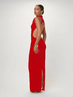 Effie Kats Ambre Gown Cherry Red Size XS / AU 6 for rent on The Volte - image 3