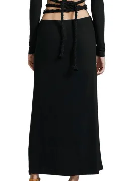 Dion Lee Rope Wrap Top & Skirt Set Black Size 6 for rent on The Volte - image 4