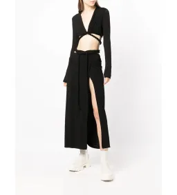 Dion Lee Rope Wrap Top & Skirt Set Black Size 6 for rent on The Volte - image 1