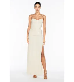 Manning Cartell Double Time Pleat Maxi Dress Nougat Size S/AU 8 for rent on The Volte - image 1