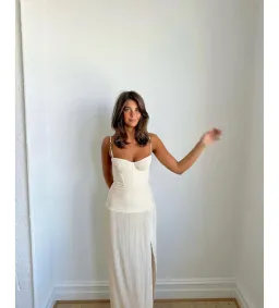 Manning Cartell Double Time Pleat Maxi Dress Nougat Size S/AU 8 for rent on The Volte - image 3