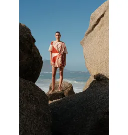 Sir The Label Calla Mini Dress in Hibiscus Stripe Size 1 / AU 8 for rent on The Volte - image 1