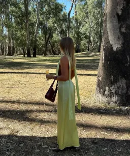 Amaia The Label Piper Dress Melon Green XS  for rent on The Volte - image 1