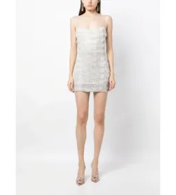 Rachel Gilbert Sadie Mini Dress Ivory Size 12 for rent on The Volte - image 1