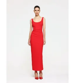 Effie Kats Gable Midi Dress Cherry Red Size 12 for rent on The Volte - image 1