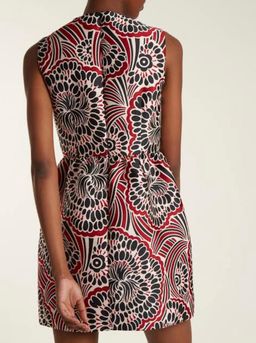 RedValentino Bambolina floral-jacquard mini dress Size 14 for rent on The Volte - image 3