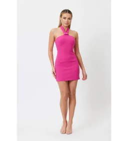 Bianca & Bridgett Karina Mini Dress Hot Pink Size 8  for rent on The Volte - image 1