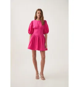 Aje Billie Corded Mini Dress Azalea Pink Size 14 for rent on The Volte - image 1