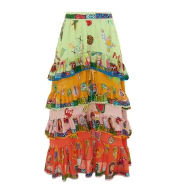 Alemais Players Skirt Size 10 and Oceane Silk Scarf O/S for rent on The Volte - image 2