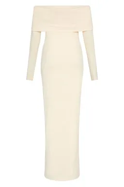 Sofia the Label Gia off the Shoulder  Dress Cream Size 10 for rent on The Volte - image 6