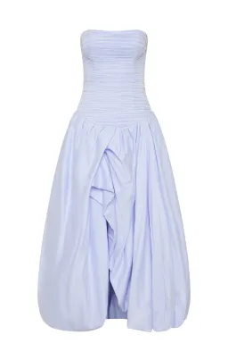 Aje Violette Bubble Hem Maxi Dress Pearl Blue Size 10 for rent on The Volte - image 5