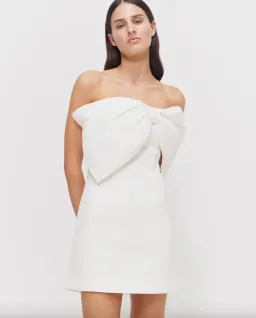 Rachel Gilbert Kace Mini Dress Ivory Size 3 / AU 12 for rent on The Volte - image 2