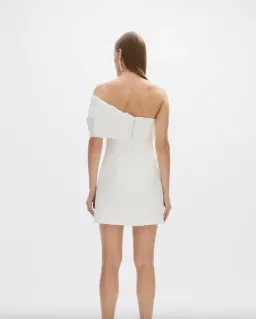 Rachel Gilbert Kace Mini Dress Ivory Size 3 / AU 12 for rent on The Volte - image 4