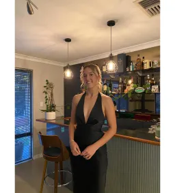 Little JC Boutique Black Andie Satin Size S / AU 8 for rent on The Volte - image 4