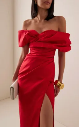 Rachel Gilbert Gia Midi Dress Red 3 / AU 12 for rent on The Volte - image 2