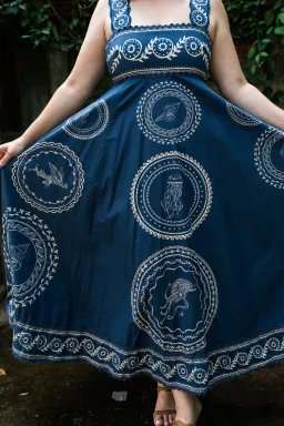 Alemais Oceane Summer Dress Midi Size AU 14 for rent on The Volte - image 3