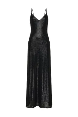 Manning Cartell High Voltage Slip Maxi Dress Black Size 10 for rent on The Volte - image 5