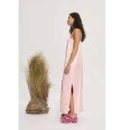 Alemais Cindy Embellished Slip Dress Pink Size AU 6  for rent on The Volte - image 2