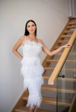 Rachel Gilbert Frenchy Dress White 2/ AU 10 for rent on The Volte - image 1