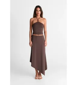 Sasha Therese Lyra Tank and Maxi Skirt Set Chocolate Size AU 8 for rent on The Volte - image 1