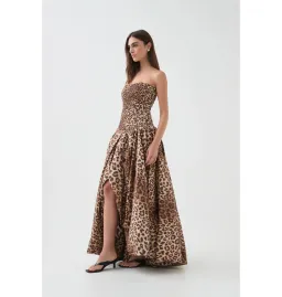 Aje Behold Maxi Dress Leopard Size 14 for rent on The Volte - image 2