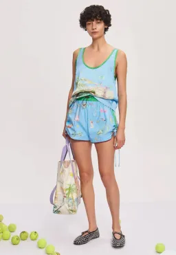 Alemais Anouk Tank and Short Set Blue Size 8 for rent on The Volte - image 1