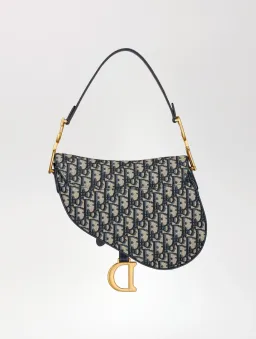 Dior Saddle Blue Oblique Jacquard for rent on The Volte - image 2