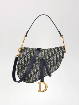 Dior Saddle Blue Oblique Jacquard for rent on The Volte - image 1