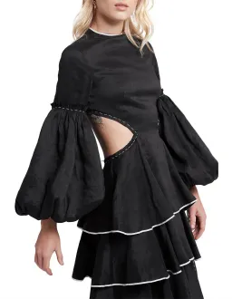 Aje Gracious Cut Out Dress Black Size 6 for rent on The Volte - image 3