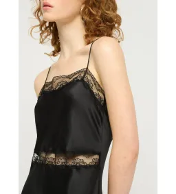 Maison Essentiele Lace Trimmed Maxi Dress in Black Size S / AU 8  for rent on The Volte - image 3