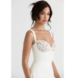 House of CB Adriana Mini Dress Ivory Size XS / AU 6  for rent on The Volte - image 3