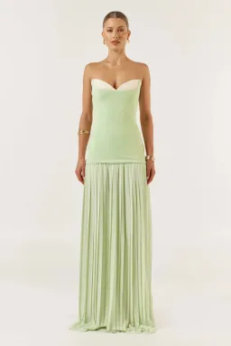 She is Olla Nicolette Maxi Dress Green Size XS/Au 6  for rent on The Volte - image 2
