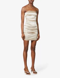 Bec & Bridge Heather mini dress in Champagne size AU 8 for rent on The Volte - image 1