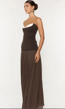 She Is Olla Nicolette Gown in Espresso Size AU 10 for rent on The Volte - image 2