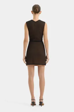 Sir the Label Delta Overlay Mini Dress Sepia Size AU 6 for rent on The Volte - image 5