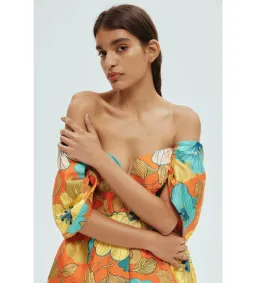 Alemais Piato Sculpt Mini Dress Floral  Size 6 for rent on The Volte - image 2