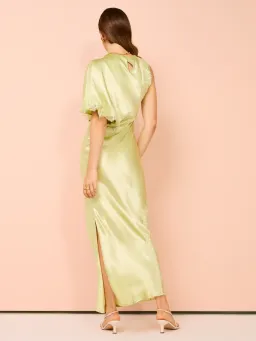 Nicky Asymmetric Sleeve Maxi Dress Size S/ AU 8  for rent on The Volte - image 1